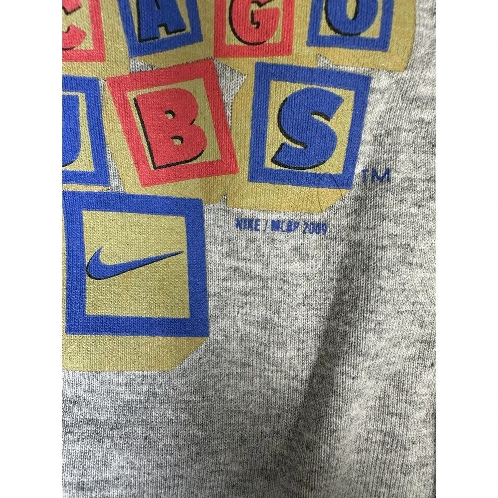 Nike Chicago Cubs‎ One Piece Body Jump Suit Tee Infant 3/6Mo Gray 2009